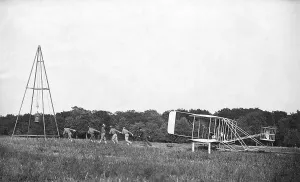 Demonstration of Wright Plane Print, 1908