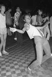 Celebrity Prints: Diana Ross Dancing at Studio 54 Print, August 1979