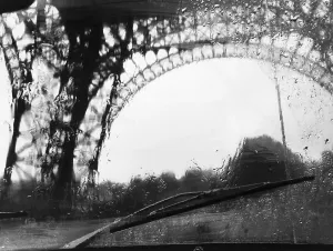 Distorted View of Eiffel Tower Print, 8/24/1982