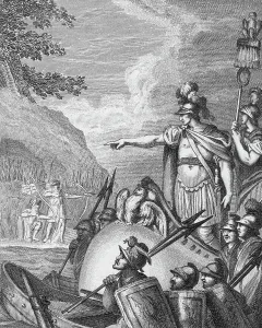 Ancient Roman Leaders Prints: Julius Caesar Commanding Forces