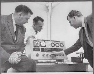 Food Preservation Methods Prints: Men Checking a Control Panel