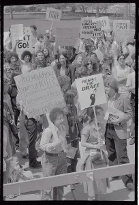 Young Adult Activism Prints: People Protesting Draft