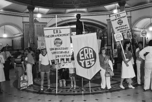 Protesting for and against the Equal Rights Amendment Print