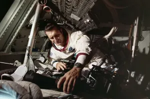 American Astronauts In Space Prints: Richard Gordon Working on Command Module