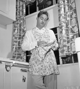 Celebrity Family Photos Prints: Sid Caesar at Home