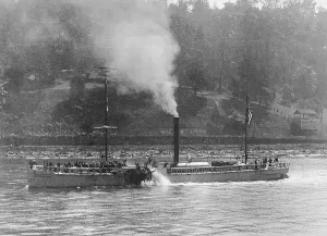 Steamship History Prints: Steamship on the Waters