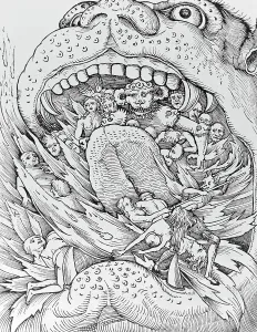 Religion In Art History Prints: Typical Conception of Hell