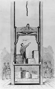 Print of Elisha Otis Testing Elevator