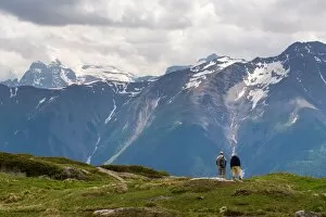 Aletsch Glacier Collection: Bettmerhorn Variante trekking route, Switzerland