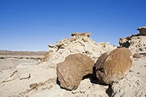 Big round stones at National Park Parque Provincial Ischigualasto, Central Andes, Argentina, South America Big round stones at National Park Parque Provincial Ischigualasto, Central Andes, Argentina, South America