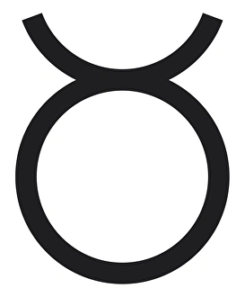 Black and White Illustration Taurus symbol Black and White Illustration Taurus symbol