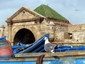 Boats and fortifications, Essaouira, Morocco Boats and fortifications, Essaouira, Morocco