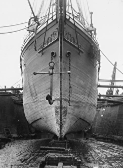 The bow of Sir Ernest Shackletons exploratory vessel SS Endurance The bow of Sir Ernest Shackletons exploratory vessel SS Endurance