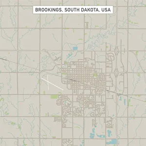 Brookings South Dakota US City Street Map Brookings South Dakota US City Street Map