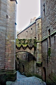 Building at Mont Saint-Michel Normandy Region in France Building at Mont Saint-Michel Normandy Region in France