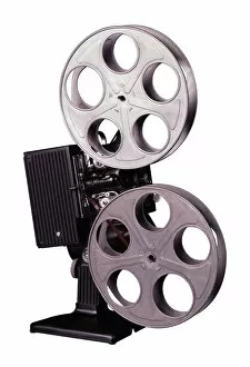Images Dated 5th September 2003: Burke / Triolo Productions, Circle, Cut Out, Entertainment, Film Projector, Film Reel