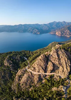 Calanche (Calanques) of Piana, Gulf of Girolata, Corsica Island, France Calanche (Calanques) of Piana, Gulf of Girolata, Corsica Island, France