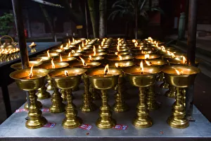Candles in a temple, LeShan, SiChuan, China Candles in a temple, LeShan, SiChuan, China