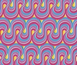 Vibrant Colorful Swirls Prints: Abstract pattern