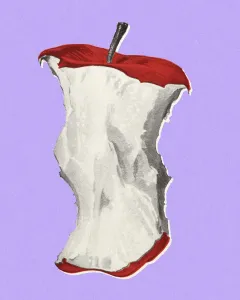 Apple Core Print: Captivating Art Illustrations