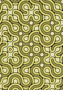 Abstract Background Designs Prints: Green Pattern