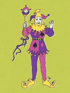 Vintage Clothing Illustrations Prints: Jester
