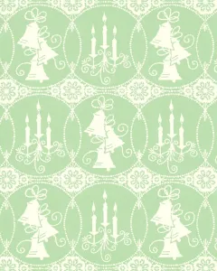 Vintage Inspired Artwork Prints: Light Green Pattern