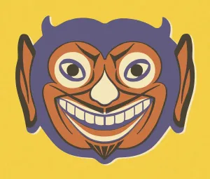 Single Object Artwork Prints: Smiling Devil