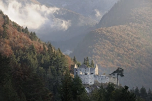 Castle ruins, Predil Pass, Triglav National Park, Slovenia, Europe Castle ruins, Predil Pass, Triglav National Park, Slovenia, Europe
