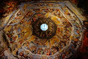 Ceiling of the Cupola of the Duomo of Florence, Italy Ceiling of the Cupola of the Duomo of Florence, Italy