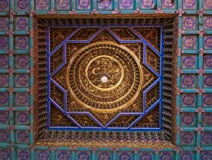 Detail of ceiling, view from below Detail of ceiling, view from below