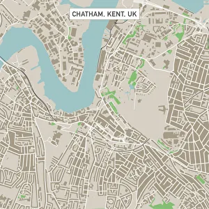 Chatham Kent UK City Street Map Chatham Kent UK City Street Map