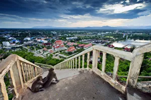 Cityscape of Prajuabkirikhan from the view point Cityscape of Prajuabkirikhan from the view point