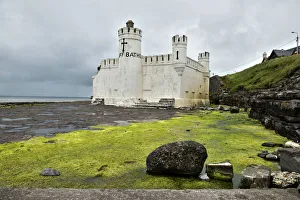 Cliff Baths at Beach of Enniscrone of County Sligo in Ireland Cliff Baths at Beach of Enniscrone of County Sligo in Ireland