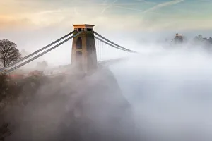 Clifton Suspension Bridge in the Morning Mist Clifton Suspension Bridge in the Morning Mist