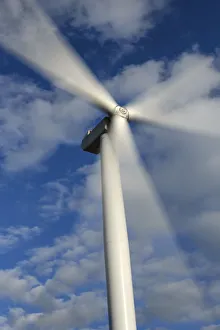 Close-Up of Renewable Energy Wind Turbine in Motion at the Scout Moor Wind Farm, Bury Close-Up of Renewable Energy Wind Turbine in Motion at the Scout Moor Wind Farm, Bury