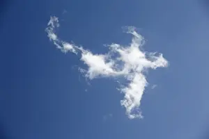 Daytime Exterior Shots Prints: A cloud in the sky