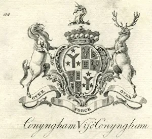 Coat of arms Viscount Conyngham Cunningham 18th century Coat of arms Viscount Conyngham Cunningham 18th century