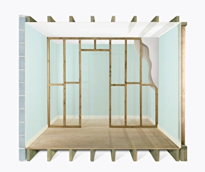 Constructing a stud wall to divide a room Constructing a stud wall to divide a room