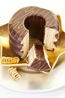 Sweet Pastries Prints: Cut spit cake