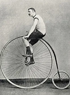 Cyclist J. H. Adams on a penny farthing bicycle Our beautiful Wall Art and Photo Gifts include Framed Prints Photo Prints Poster Prints Canvas Prints Jigsaw Puzzles Metal Prints and so much