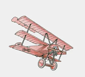 day, fokker, horizontal, mid air, military aeroplane, no people, outdoors, red, the past day, fokker, horizontal, mid air, military aeroplane, no people, outdoors, red, the past