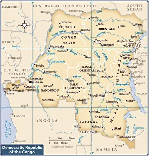 Democratic Republic of the Congo country map Democratic Republic of the Congo country map