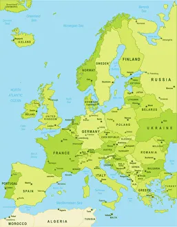 Detailed map of Europe