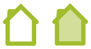 Digital illustration of greenhouse symbols representing economical Digital illustration of greenhouse symbols representing economical