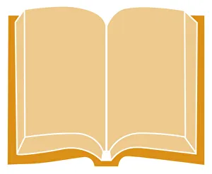 Digital illustration of open book on white background Digital illustration of open book on white background
