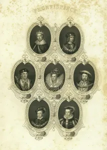 Frontispiece Print of Queens and Kings
