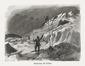Fridtjof Nansen Meets Frederick Jackson Print, 1898
