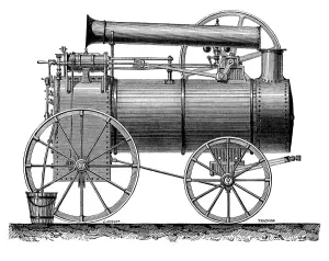 Vintage Traction Engine Prints: Traction engine