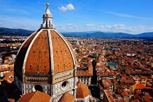 Dome and Old City, Florence Cathedral, Italy Dome and Old City, Florence Cathedral, Italy